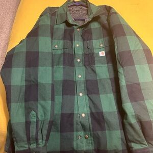 Carhartt Jacket. Plaid fleece lined. Men’s 3XL Tall.